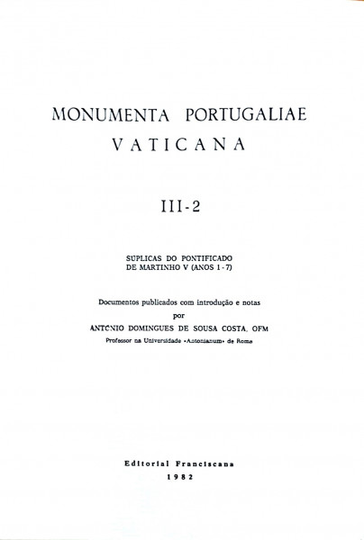 Monumenta Portugaliae Vaticana III - 2