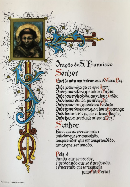 POSTAIS ORAÇAO S. FRANCISCO
